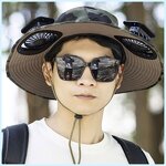 Solar Bucket Hat Manufacturer - OEM Custom Logo UPF50+ Dual Power Charging