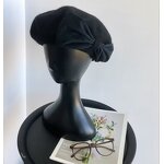 Wool Bow Beret Factory - OEM Autumn Winter Casual Felt Embossed Pattern