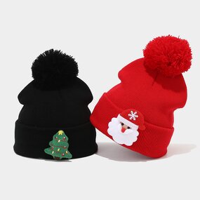 Christmas Beanie Hat Factory - OEM New Cute Unisex Santa Claus Acrylic Fit