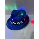 Sequin Jazz Hat Manufacturer - OEM New Year's Happy Five-pointed Star Black