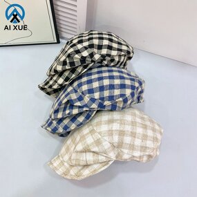 Vintage Beret Hat Factory - OEM Newest Selling Classic Cotton Lattice Design