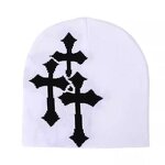 Knitted Beanie Supplier - OEM Custom Unisex Jacquard Cross European American