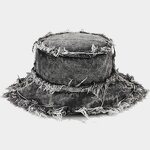 Basin Hat Manufacturer - OEM Korean Washed Rough Brim Double-sided Retro
