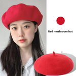 Wool Beret Factory - OEM 2025 Custom Unisex 3D Embroidery Fleece Mushroom