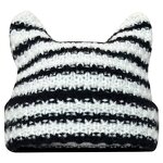 Knitted Hat Supplier - OEM Korean Style Ins Ear Striped 3D Embroidery