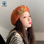 Wool Felt Beret Manufacturer - OEM Women's Fashion Beaded Casual Travel