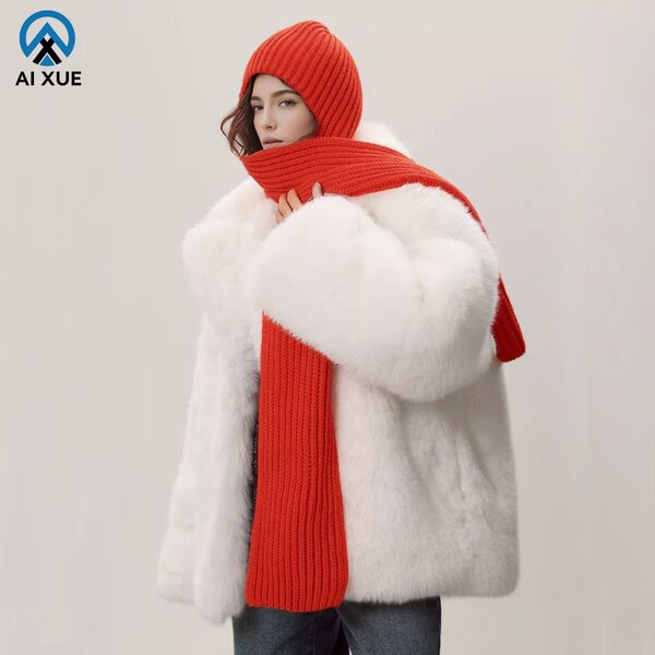 Knitted Hat Scarf Manufacturer - OEM Manufacturer's New Unisex Wool Hooded