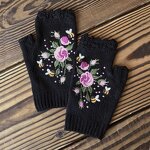Knitted Gloves Supplier - OEM Winter Plain Casual Women's Warm Full Finger