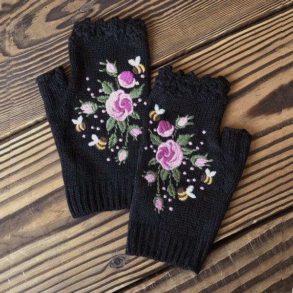 Knitted Gloves Supplier - OEM Winter Plain Casual Women's Warm Full Finger