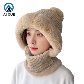 Knitted Beanie Manufacturer - OEM 2026 New Two-Color Wool Blend Fleece