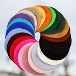 Wool Beret Supplier - OEM Girls Women Vintage Plain Solid Color Elegant