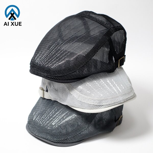 Mesh Beret Cap Supplier - OEM New Casual Lightweight Character Hollow