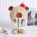 Faux Fur Hat Factory - OEM Custom Cute Winter Warm Digital Printing Plush