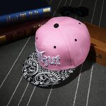 Flat Hat Manufacturer - OEM New Couple Korean Style 3D Embroidery Gold