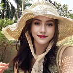 Raffia Straw Hat Factory - OEM Custom Korean Large Brim Floppy Ribbon Bow