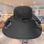 Solar Fan Hat Manufacturer - OEM Latest Hot Sale Men's Wide Brim Power USB