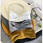 Wool Bow Beret Factory - OEM Autumn Winter Casual Felt Embossed Pattern