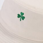 Bucket Hat Manufacturer - OEM 2026 New Korean Clover Leaf Plant Embroidery