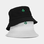 Bucket Hat Manufacturer - OEM 2026 New Korean Clover Leaf Plant Embroidery