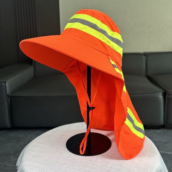Reflective Bucket Hat Supplier - OEM Outdoor Hard Hat Neck Flap Sun Caps