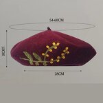 Wool Felt Beret Manufacturer - OEM Women's Fashion Beaded Casual Travel