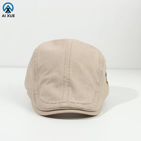 Beret Hat Factory - OEM Unisex Adult Custom Logo Sporty Designs Checkered