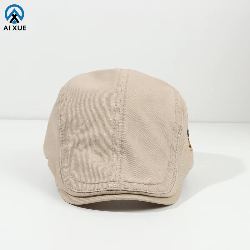 Beret Hat Factory - OEM Unisex Adult Custom Logo Sporty Designs Checkered