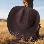 Sombreros Fedora Supplier - OEM Best Sell Wholesale Long Horn Printed Suede