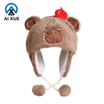 Faux Fur Hat Factory - OEM Custom Cute Winter Warm Digital Printing Plush