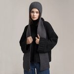 Knitted Hat Scarf Manufacturer - OEM Manufacturer's New Unisex Wool Hooded