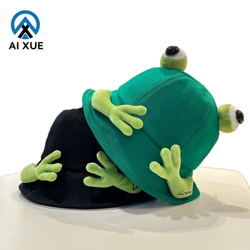 Panama Hat Manufacturer - OEM 2026 Summer Cotton Big Eyes Frog Bucket