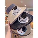 Fan Sun Hat Factory - OEM Summer Solar Energy Straw Visor Wide Brim