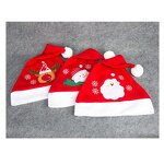 Santa Hat Supplier - OEM 2026 Nice Plush Red Holiday Double Liner