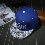 Flat Hat Manufacturer - OEM New Couple Korean Style 3D Embroidery Gold