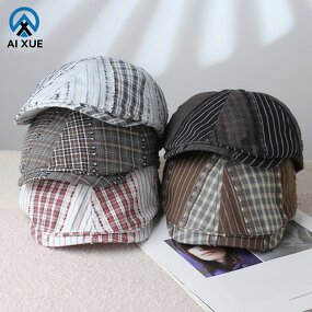 Spliced Beret Manufacturer - OEM Original Spring New Cut Sewn Patch Stylish