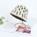 Knitted Beanie Factory - OEM Vintage Leopard Elasticity Cold-Proof Thickened