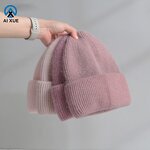 Women's Knitted Hat Supplier - OEM Custom Logo Winter Warm Angora Beanie