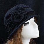 Wool Cloche Hat Manufacturer - OEM Unisex All Seasons Character Felt Floral