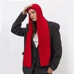 Knitted Hat Scarf Manufacturer - OEM Manufacturer's New Unisex Wool Hooded