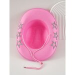 Sequin Cowboy Hat Supplier - OEM Y2K Polyester Studded Rhinestone Black