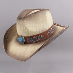 Cowgirl Hat Supplier - OEM Best Selling Unisex Embroidered Band Rodeo