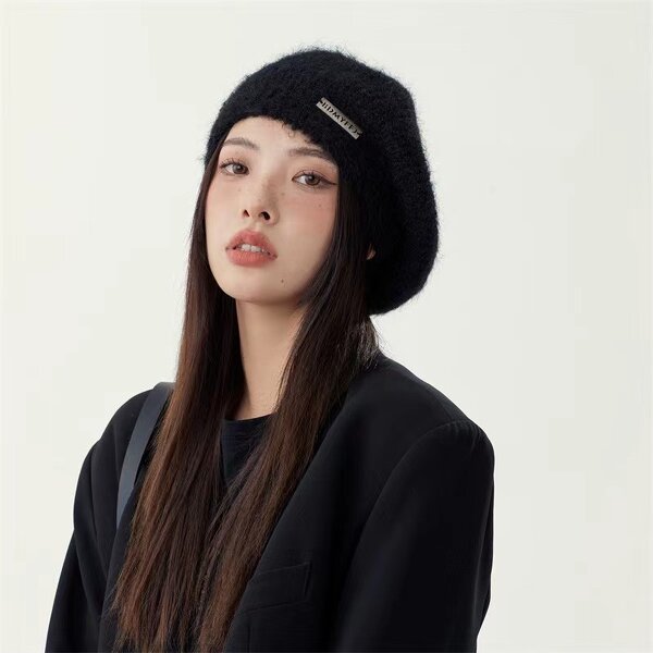 Mauhair Beret Factory - OEM 2025 New Style Knitted Korean Character Big