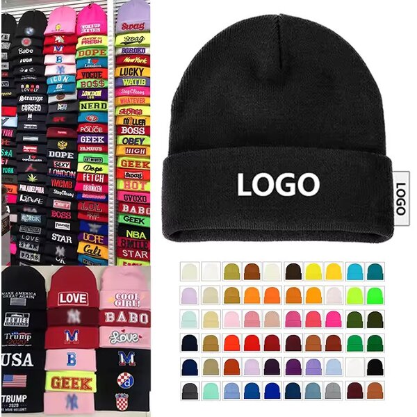 Knit Hats Factory - OEM Hot Selling Jacquard Embroidery Winter Beanies