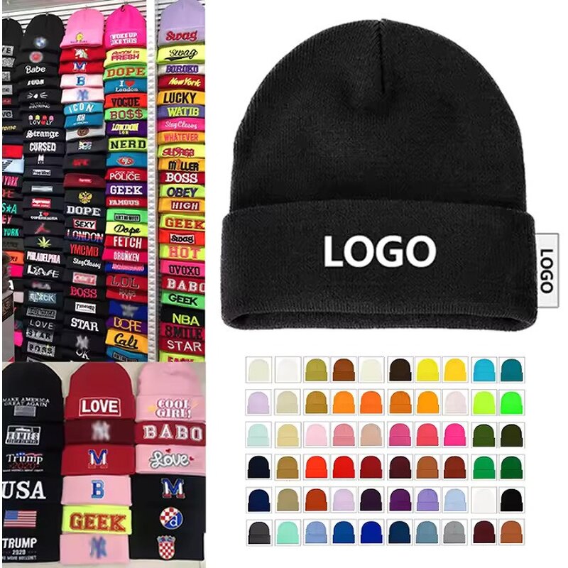 Knit Hats Factory - OEM Hot Selling Jacquard Embroidery Winter Beanies