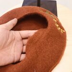 Wool Felt Beret Manufacturer - OEM Women's Fashion Beaded Casual Travel
