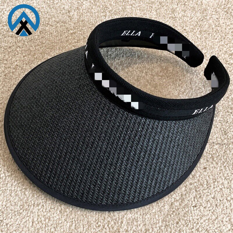 Visor Hat Factory - OEM Women's Large Brim PVC Plain Top Foldable