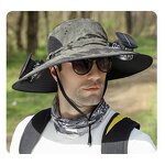 Solar Charging Hat Manufacturer - OEM Wholesale Large Edge UV Resistant Windproof