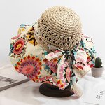 Floppy Sun Hat Factory - OEM High Quality Striped Women's Wide Brim Bohemian