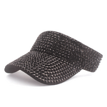 Sun Visor Cap Factory - OEM Stylish Rhinestone Embedded Outdoor Fashionable