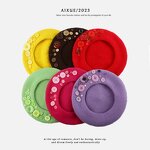 Woolen Beret Manufacturer - OEM Winter Coffee Brown Unisex Retro Character